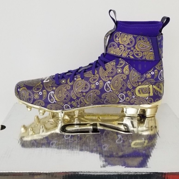 purple cam newton cleats